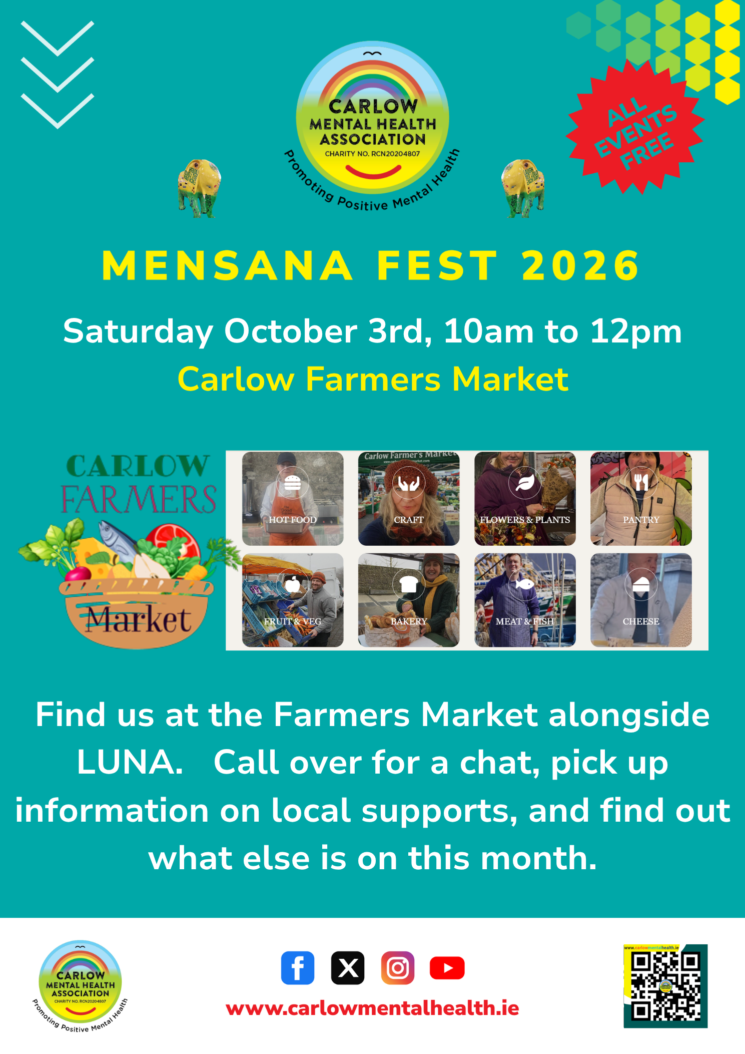 Mensana Fest 2026 – CMHA Info Stand at Carlow Farmers Market